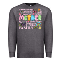 Charcoal Heather retro mother Premium Sweatshirt - JahusDesignShop