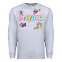 Heather Grey retro mother Premium Sweatshirt - JahusDesignShop