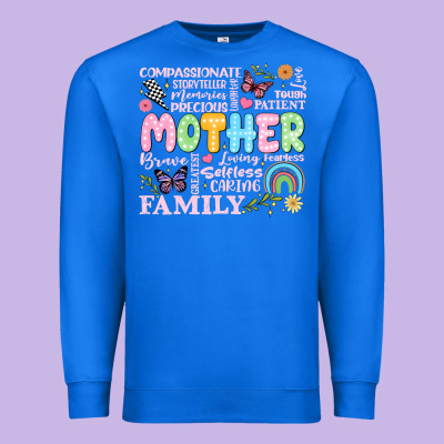 Retro Mother Premium Sweatshirt Designed By Jahusdesignshop