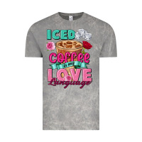 Cloud Rock Iced Coffee is my love language Valentine's Day Vintage Tee - FaDigitalArtStudio