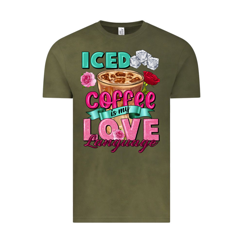 Iced Coffee Is My Love Language Valentine's Day Vintage Tee by FaDigitalArtStudio | Teevron