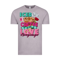 Vintage Zinc Iced Coffee is my love language Valentine's Day Vintage Tee - FaDigitalArtStudio
