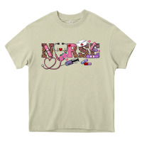 Mossy valentines day nurse Heavy Core Tee - RanaPortraitStore