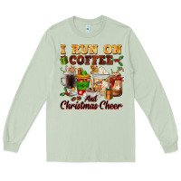 Matcha i run on coffee and christmas cheer Long Sleeve Tee - FaDigitalArtStudio