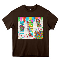 Chocolate Brown i love someone with autism Heavy Core Tee - TumblerDesignByShophia