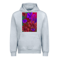 Heather Grey floral pattern Urban Hoodie - JahusDesignShop