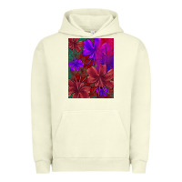 Pigment Pistachio floral pattern Urban Hoodie - JahusDesignShop