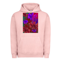 Pigment Salmon floral pattern Urban Hoodie - JahusDesignShop