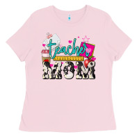 Bubblegum Pink Teacher Mom Mother's Day Ladies Tee - HowdyJamesFarm
