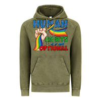 Vintage Olive Human Rights Are Not Optional Vintage Hoodie - BundleAndBundleShop