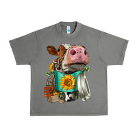 Tornado Simmental Cow Coffee Cup Urban Heavy Tee - FaDigitalArtStudio
