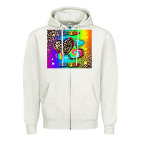 Oatmeal Heather lgbtq pride Zipper Hoodie - AdoDesignShop
