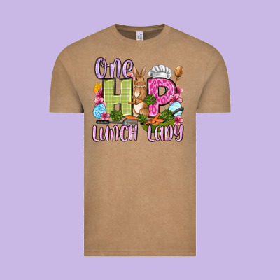 Easter Day One Hip Lunch Lady Vintage Tee Designed By Oliviacreatesart
