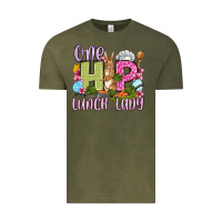 Vintage Olive Easter Day One hip Lunch Lady Vintage Tee - OliviaCreatesArt