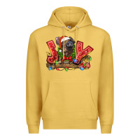 Antique Gold joy pig Premium Hoodie - LillyAllenDesigns
