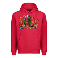 Cardinal joy pig Premium Hoodie - LillyAllenDesigns