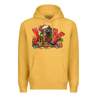 Mustard joy pig Premium Hoodie - LillyAllenDesigns