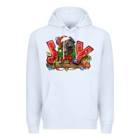 White joy pig Premium Hoodie - LillyAllenDesigns