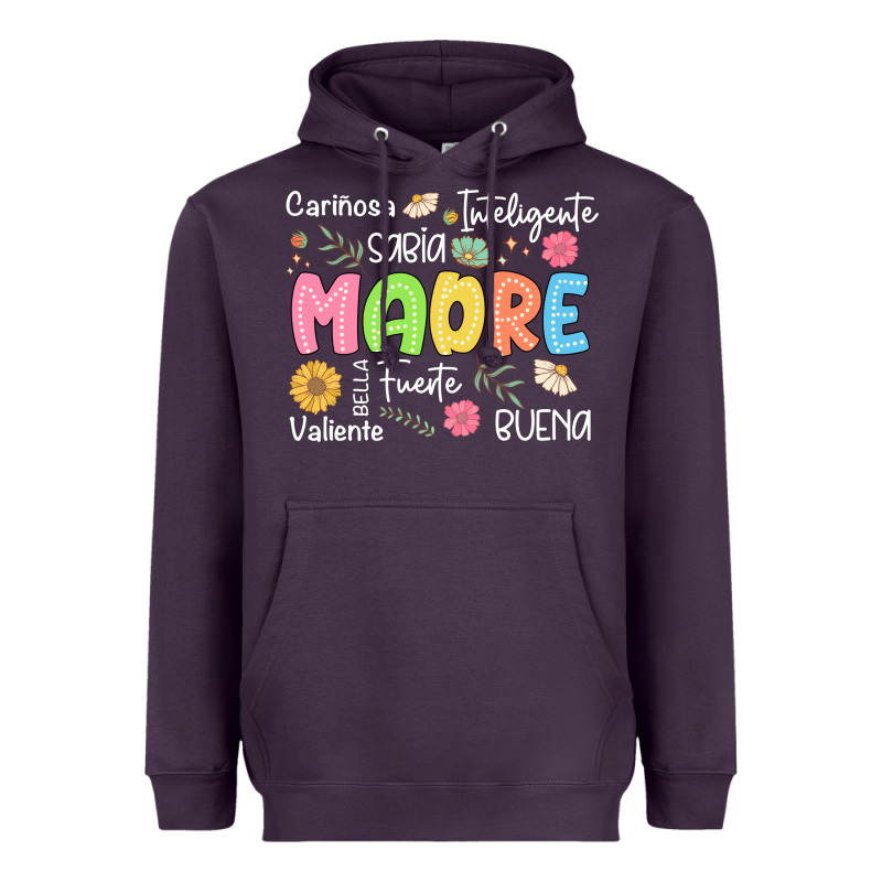 Madre Spanish Mothers Day Heavyweight Hoodie by JahusDesignShop | Teevron