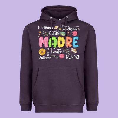 Madre Spanish Mothers Day Heavyweight Hoodie Designed By Jahusdesignshop