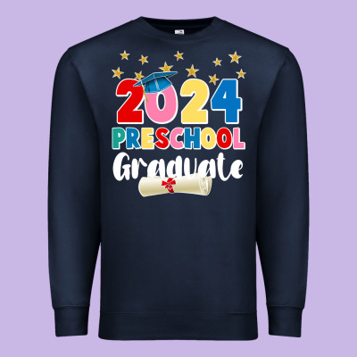 2024 Preschool Graduate Premium Sweatshirt Designed By Jahusdesignshop