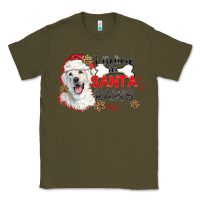 Army Green i believe in santa paws Classic Tee - CowGirlArtShop