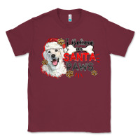 Burgundy i believe in santa paws Classic Tee - CowGirlArtShop