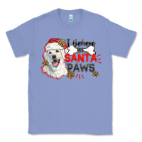 Colony Blue i believe in santa paws Classic Tee - CowGirlArtShop