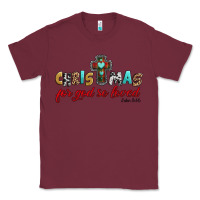 Burgundy christmas for god so loved john 3 16 Classic Tee - Jasminsmagicworld