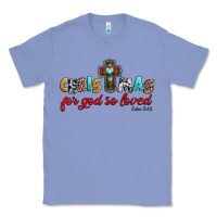 Colony Blue christmas for god so loved john 3 16 Classic Tee - Jasminsmagicworld