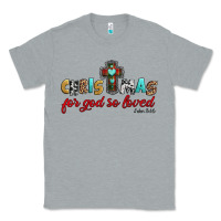 Heather Grey christmas for god so loved john 3 16 Classic Tee - Jasminsmagicworld