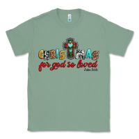 Sage christmas for god so loved john 3 16 Classic Tee - Jasminsmagicworld