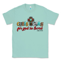 Seafoam christmas for god so loved john 3 16 Classic Tee - Jasminsmagicworld