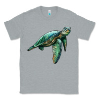 Heather Grey sea turtle Classic Tee - Artiststas