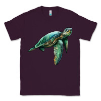 Plum sea turtle Classic Tee - Artiststas