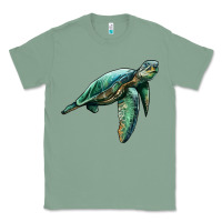 Sage sea turtle Classic Tee - Artiststas