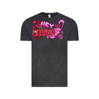 Vintage Black Hey lover flip phone Valentine's Day Vintage Tee - FaDigitalArtStudio