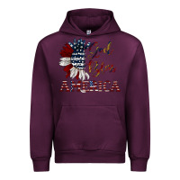 Mauve Wine god bless america Urban Hoodie - JahusDesignShop