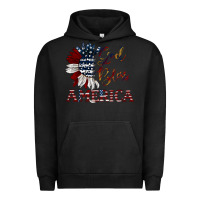 Pigment Black god bless america Urban Hoodie - JahusDesignShop