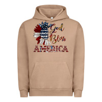 Pigment Burro god bless america Urban Hoodie - JahusDesignShop