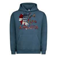 Pigment Midnight Navy god bless america Urban Hoodie - JahusDesignShop