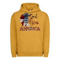 Pigment Peanut Butter god bless america Urban Hoodie - JahusDesignShop