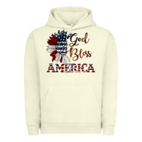 Pigment Pistachio god bless america Urban Hoodie - JahusDesignShop