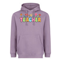 Lavender custom teacher flowers Heavyweight Hoodie - JahusDesignShop