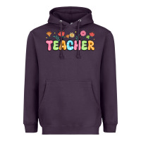 Plum custom teacher flowers Heavyweight Hoodie - JahusDesignShop