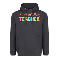 Smoke custom teacher flowers Heavyweight Hoodie - JahusDesignShop