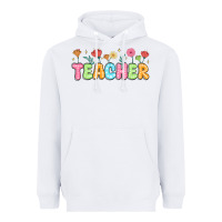 White custom teacher flowers Heavyweight Hoodie - JahusDesignShop