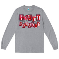 Heather Grey heartbreaker Long Sleeve Tee - FaDigitalArtStudio