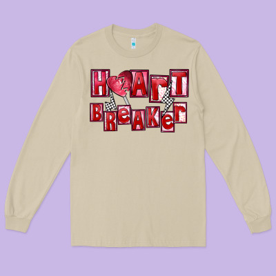 Heartbreaker Long Sleeve Tee Designed By Fadigitalartstudio