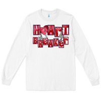 White heartbreaker Long Sleeve Tee - FaDigitalArtStudio